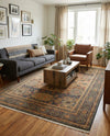 Ottoman Elegance Collection Area Rug - Sultan Rectangle Blue  lifestyle 32