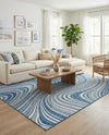 Urban Terrace Collection Area Rug - Soho Rectangle Blue  lifestyle 48