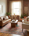 Heritage Elegance Collection Area Rug -  Windsor (Rust Red) Rectangle Rust Red  lifestyle 18
