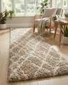 Cozy Haven Shag Collection Area Rug - Serenity (Khaki) Runner Khaki  lifestyle 63