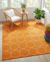 Trellis Mosaic Collection Area Rug - Arborville (Orange) Rectangle Orange  lifestyle 14