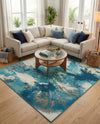 Urban Terrace Collection Area Rug -  Gazebo Rectangle Blue and Ivory  lifestyle 12