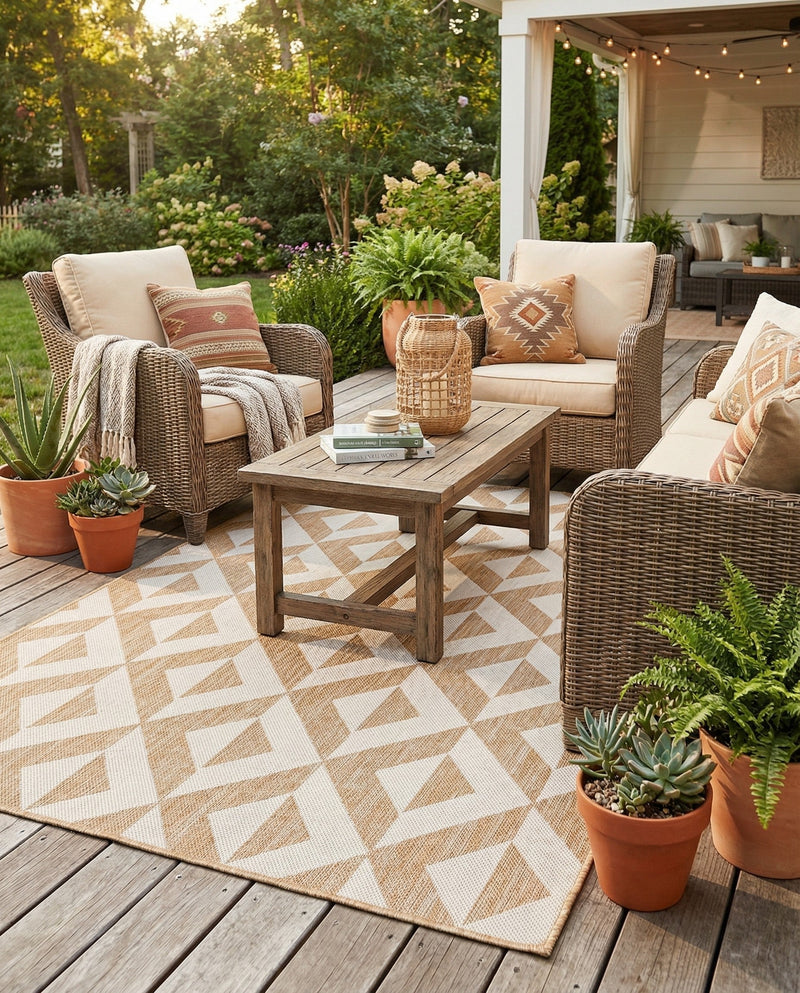 Urban Oasis Rugs Collection Area Rug -  Highrise (Beige) Rectangle Beige  lifestyle 20