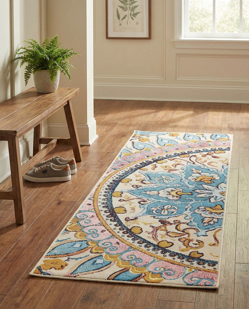 Patio Heritage Collection Area Rug - Tuscany Runner Multi  lifestyle 54
