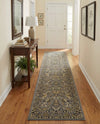 Isfahan Elegance Collection Area Rug - Naghsh-e Jahan (Gray) Runner Gray  lifestyle 46