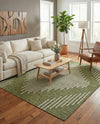 Urban Terrace Collection Area Rug -  Chelsea (Green) Square Green  lifestyle 72