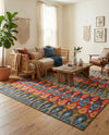 Urban Terrace Collection Area Rug -  Compass Rectangle Multi  lifestyle 15