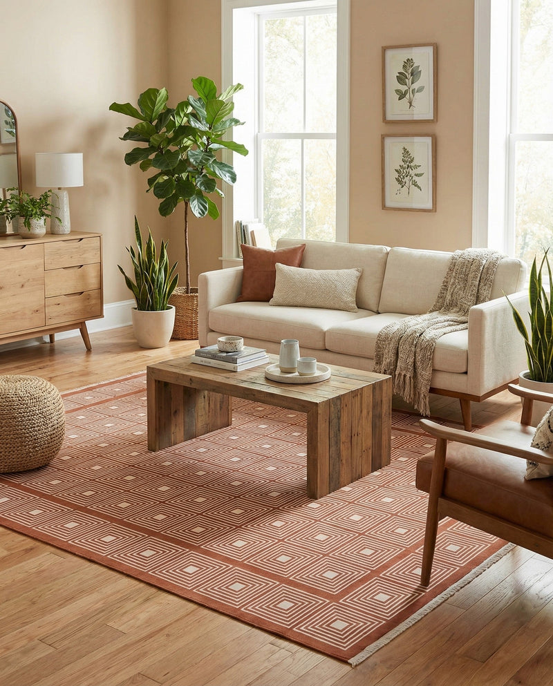 Aravalli Collection Area Rug -  Jaipur Rectangle Dusty Pink  lifestyle 23