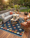Caribbean Terrace Collection Area Rug -  Tobago Rectangle Charcoal  lifestyle 28