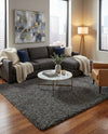 Eternal Plush Oasis Collection Area Rug -  Tranquility (Smoke) Rectangle Smoke  lifestyle 6