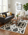 Monochrome Collection Area Rug -  Glacier Rectangle Gray  lifestyle 25
