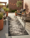 Urban Terrace Collection Area Rug -  Midtown Runner Black and White  lifestyle 26