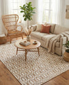 Osian Looms Collection Area Rug - Colaba Rectangle White  lifestyle 23