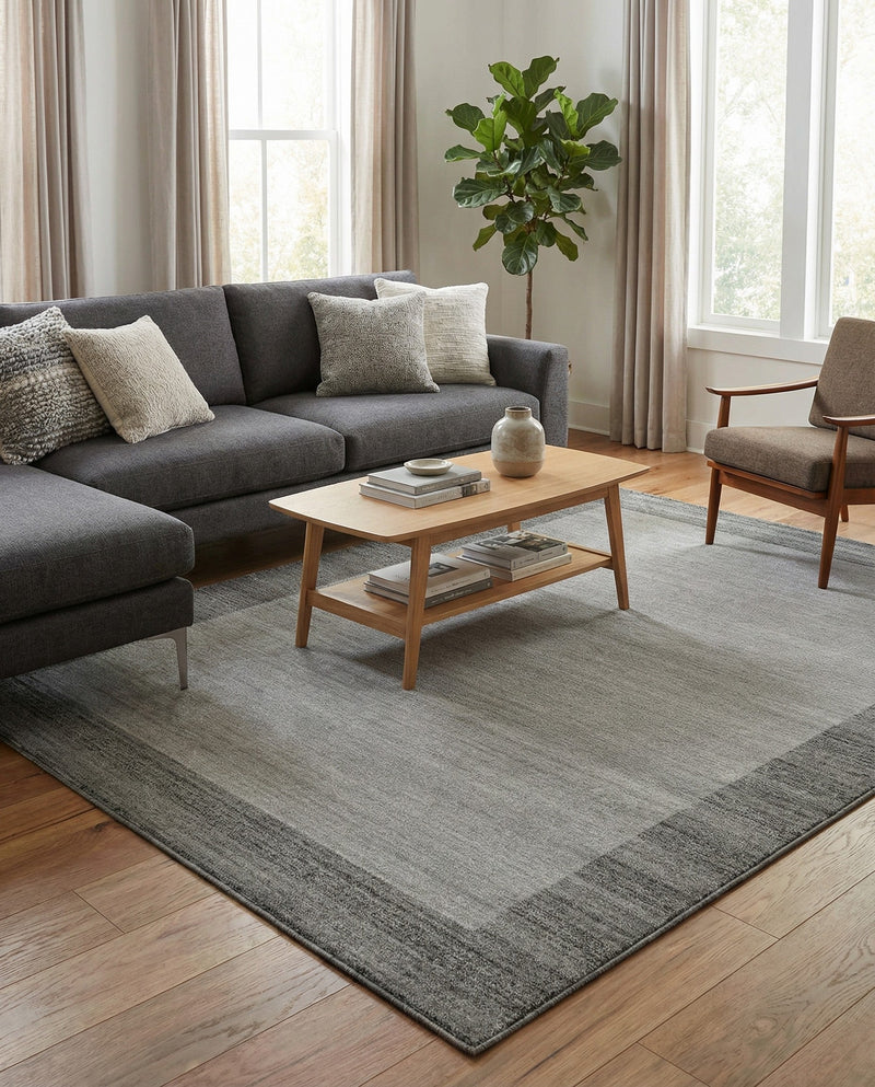 Studio Haven Collection Area Rug -  Conservatory (Light Gray) Rectangle Light Gray  lifestyle 11