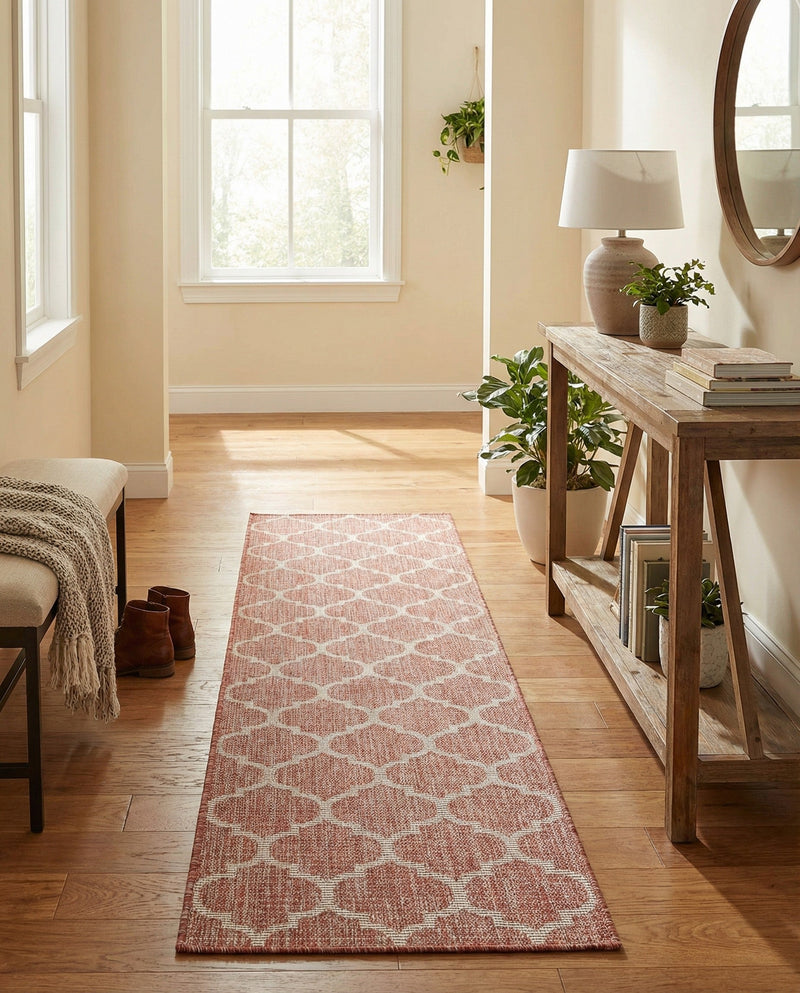 Savannah Pergola Collection Area Rug - Arbor (Rust Red) Runner Rust Red  lifestyle 59