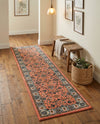 Casablanca Tapestry Collection Area Rug -  Marrakech (Salmon) Runner Salmon  lifestyle 52