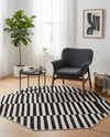 Soho Elegance Collection Area Rug -  Hudson (Black) Octagon Black  lifestyle 71