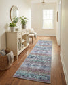 Baroque Era Collection Area Rug - Versailles (Blue Green) Runner Blue Green  lifestyle 54