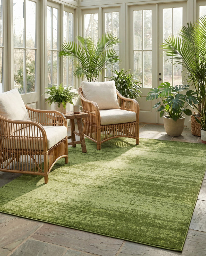 Studio Haven Collection Area Rug -  Gallery (Green) Rectangle Green  lifestyle 29