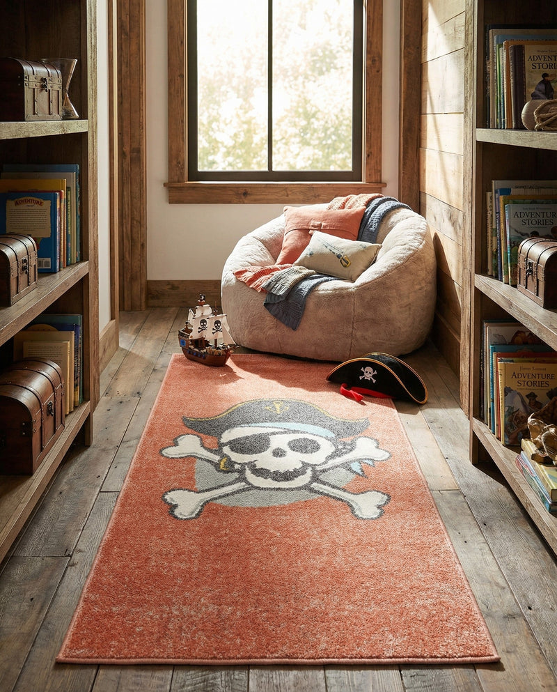 Wonder Tykes Collection Area Rug -  Harmony Runner Red  lifestyle 45