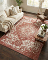 Urban Oasis Rugs Collection Area Rug -  Penthouse (Rust Red) Rectangle Rust Red  lifestyle 30