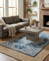 Mykonos Manor Collection Area Rug -  Tinos (Blue) Rectangle Blue  lifestyle 24
