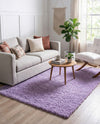 Plush Oasis Collection Area Rug - Serenity (Lilac) Rectangle Lilac  lifestyle 12