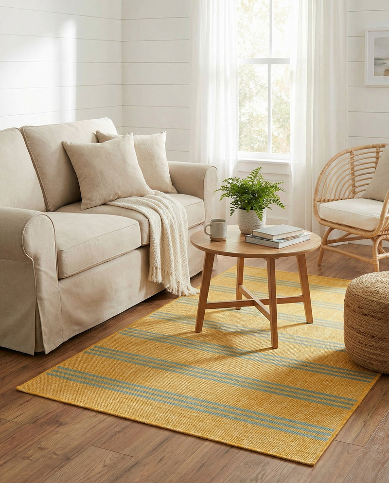 Urban Oasis Rugs Collection Area Rug -  District (Yellow and Aqua) Rectangle Yellow and Aqua  lifestyle 21