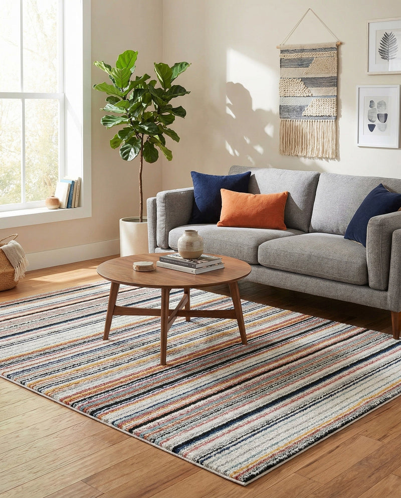 Marrakech Mosaic Collection Area Rug - Casablanca Rectangle Ivory  lifestyle 8