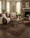 Horizon Collection Area Rug -  Apex (Brown) Rectangle Brown  lifestyle 8