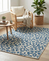 Savannah Escape Collection Area Rug -  Amazon (Blue) Rectangle Blue  lifestyle 18