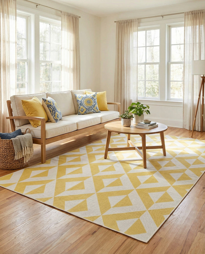 Urban Oasis Rugs Collection Area Rug -  Highrise (Yellow) Rectangle Yellow  lifestyle 18