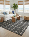 Seaside Haven Rugs Collection Area Rug - Sapphire (Charcoal) Rectangle Charcoal  lifestyle 23
