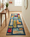 Urban Terrace Collection Area Rug -  Portico Runner Multi  lifestyle 67