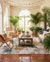 Jewel Oasis Collection Area Rug -  Topaz Square Multi  lifestyle 46