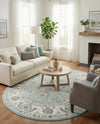 Adriana Terrace Collection Area Rug -  Positano (Aqua) Oval Aqua  lifestyle 39