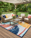 Caribbean Terrace Collection Area Rug - Antigua Rectangle Gray  lifestyle 10
