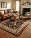 Jaipur Elegance Collection Area Rug -  Nahargarh (Brown) Rectangle Brown  lifestyle 29