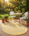 Urban Oasis Rugs Collection Area Rug -  District (Yellow and Aqua) Oval Yellow and Aqua  lifestyle 42