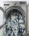 Aegean Elegance Washables Collection Area Rug -  Andros Square Gray Navy Green  lifestyle 36