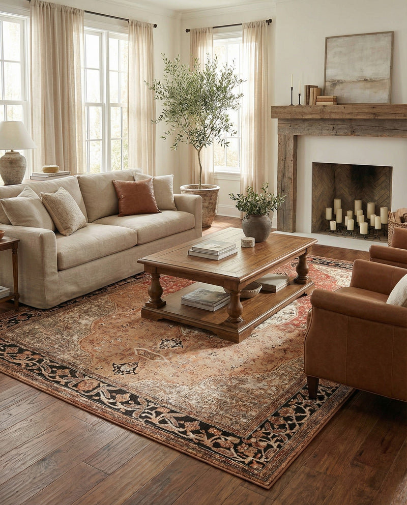 Patio Heritage Collection Area Rug -  Gazebo Rectangle Multi  lifestyle 27