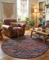 Caribbean Cove Collection Area Rug -  Mayreau Round Multi  lifestyle 38