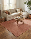 Highland Woven Jute Collection Area Rug - Glenmore (Rust Red) Square Rust Red  lifestyle 43