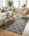 Savannah Pergola Collection Area Rug - Arbor (Black) Rectangle Black  lifestyle 11