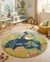 Wonder Tykes Collection Area Rug -  Dynamo Round Multi  lifestyle 39
