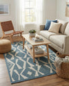 Coastal Terrace Collection Area Rug -  Tidepool Rectangle Blue  lifestyle 6