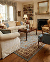 Jaipur Elegance Collection Area Rug -  Nahargarh (Light Blue) Rectangle Light Blue  lifestyle 17