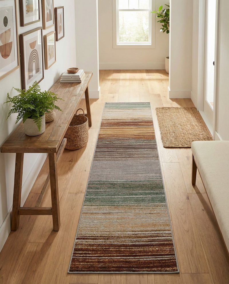 Urban Terrace Collection Area Rug -  Corsica Runner Multi  lifestyle 57