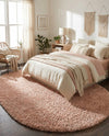 Alpine Plush Collection Area Rug -  Cortina (Dusty Rose) Oval Dusty Rose  lifestyle 22