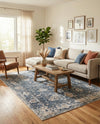 Cascade Range Collection Area Rug -  Shasta (Blue) Rectangle Blue  lifestyle 27
